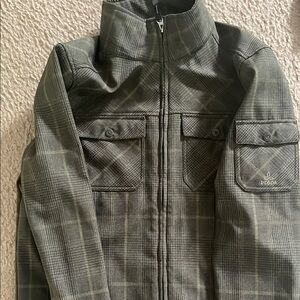PrAna Men's Green Plaid Jacket